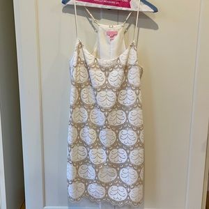 White Lace Lilly Racerback Dress